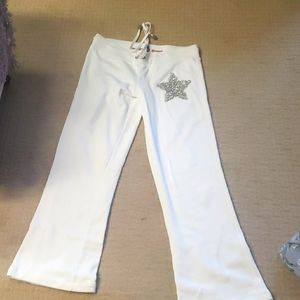 Twisted Heart Crystal Star Sweatpants M